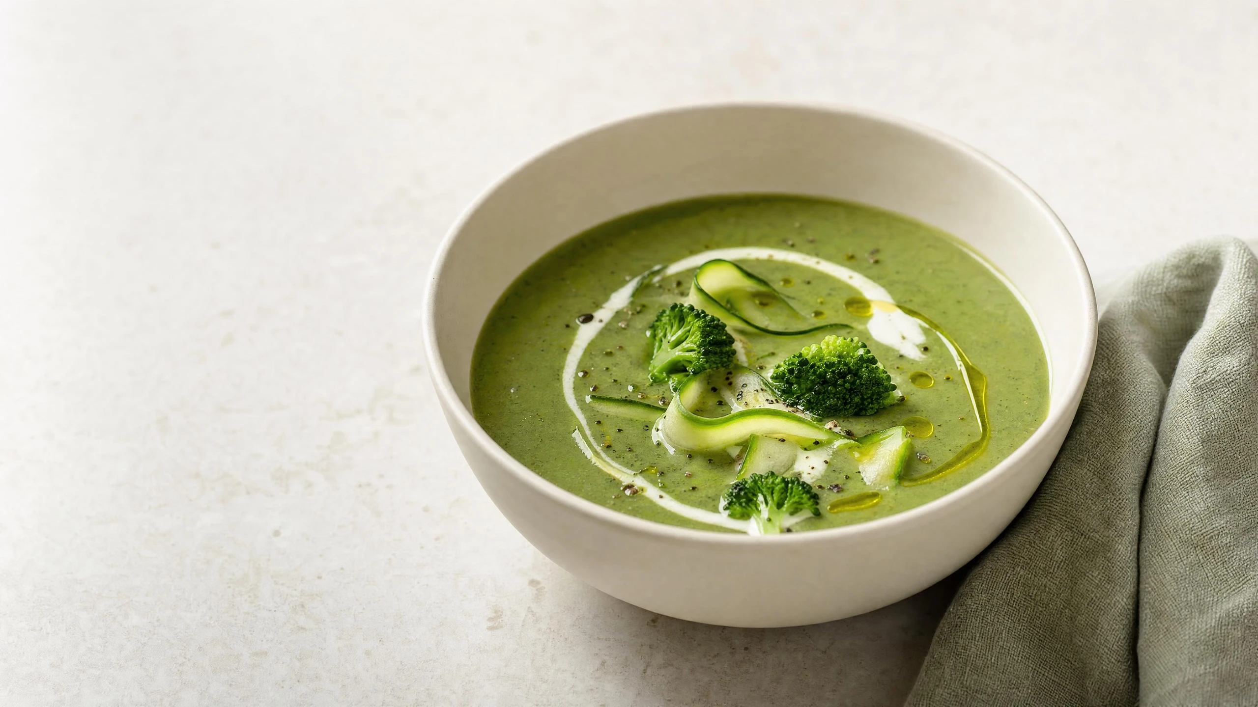 Broccoli & zucchini soup